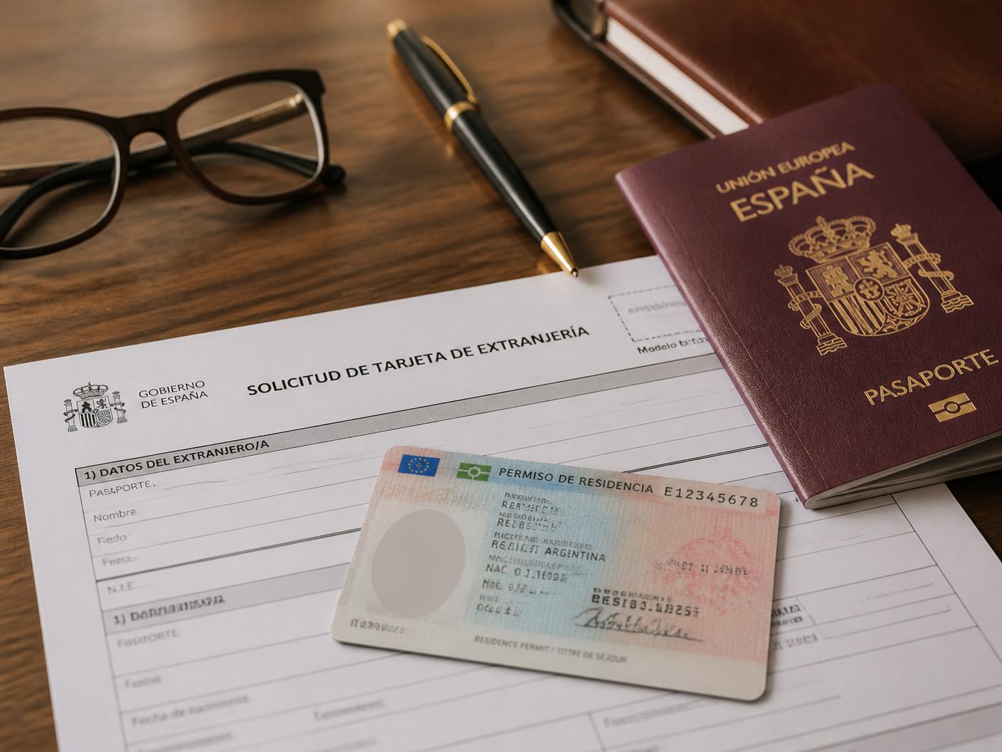 Documentación de extranjería: pasaporte, permiso de residencia y solicitud de tarjeta
